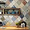 Riga Patchwork 21-3/4" x 23-1/2" Ceramic Floor & Wall Tile - 7 Tiles Per Case - 13.44 Sq. Ft.