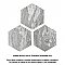 BioTech Bardiglio Hex 11" x 13" Porcelain Floor & Wall Tile - Per Case of 14 - 10.64 Sq. Ft.
