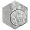 BioTech Bardiglio Hex 11" x 13" Porcelain Floor & Wall Tile - Per Case of 14 - 10.64 Sq. Ft.