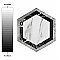BioTech Bardiglio Hex Agra 11" x 13" Porcelain Floor & Wall Tile - Per Case of 14 - 10.64 Sq. Ft.