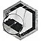 BioTech Bardiglio Hex Agra 11" x 13" Porcelain Floor & Wall Tile - Per Case of 14 - 10.64 Sq. Ft.