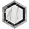 BioTech Bardiglio Hex Agra 11" x 13" Porcelain Floor & Wall Tile - Per Case of 14 - 10.64 Sq. Ft.