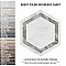 BioTech Venato Hex Deco Grey 11" x 13" Porcelain Floor & Wall Tile - Per Case of 14 - 10.64 Sq. Ft.