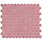 Tribeca 1" Hex Glossy Blush Pink Porcelain Mosaic Tile - Sold Per Case of 10 Sheets - 8.65 Square Feet Per Case