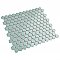 Tribeca 1" Hex Glossy Gray Mist Porcelain Mosaic Tile - Sold Per Case of 10 Sheets - 8.65 Square Feet Per Case