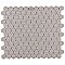 Tribeca 1" Hex Glossy Gray Mist Porcelain Mosaic Tile - Sold Per Case of 10 Sheets - 8.65 Square Feet Per Case