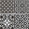 Classico 2" Black 11-3/4" x 11-3/4" Porcelain Mosaic Floor & Wall Tile - Sold Per Case of 10 - 9.8 Sq. Ft.