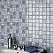 Classico 2" Blue 11-3/4" x 11-3/4" Porcelain Mosaic Tile - 10 Tiles Per Case - 9.8 Sq. Ft.