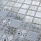 Classico 2" Blue 11-3/4" x 11-3/4" Porcelain Mosaic Tile - 10 Tiles Per Case - 9.8 Sq. Ft.