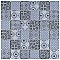 Classico 2" Blue 11-3/4" x 11-3/4" Porcelain Mosaic Tile - 10 Tiles Per Case - 9.8 Sq. Ft.