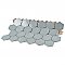 Tribeca 2" Hex Glossy Gray Mist Porcelain Mosaic Tile - Sold Per Case of 10 Sheets - 9.96 Square Feet Per Case