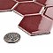 Tribeca 2" Hex Glossy Rusty Red Porcelain Mosaic Tile - Sold Per Case of 10 Sheets - 9.96 Square Feet Per Case