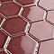 Tribeca 2" Hex Glossy Rusty Red Porcelain Mosaic Tile - Sold Per Case of 10 Sheets - 9.96 Square Feet Per Case