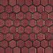 Tribeca 2" Hex Glossy Rusty Red Porcelain Mosaic Tile - Sold Per Case of 10 Sheets - 9.96 Square Feet Per Case
