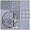Classico 4" Blue 11-5/8" x 11-5/8" Porcelain Mosaic Floor & Wall Tile - Sold Per Case of 10 - 9.6 Sq. Ft.