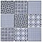 Classico 4" Blue 11-5/8" x 11-5/8" Porcelain Mosaic Floor & Wall Tile - Sold Per Case of 10 - 9.6 Sq. Ft.