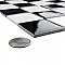 Metro Quad Checkerboard Gl Blk/Wht 11.75" x 11.75"Porcelain Mosaic Tile - Sold Per Case of 10 - 9.8 Square Feet