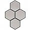 Cemento Hex Holland - 7-7/8" x 9" Handmade Cement Tile - Per Case of 12 - 5.51 Sq. Ft