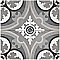 Cemento Queen Mary Storm - 7-7/8" x 7-7/8" Handmade Cement Tile - Per Case of 12 - 5.51 Sq. Ft