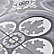 Cemento Queen Mary Storm - 7-7/8" x 7-7/8" Handmade Cement Tile - Per Case of 12 - 5.51 Sq. Ft