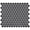 Metro 7/8" Hex Glossy Gray Porcelain Mosaic Tile - Sold Per Case of 10 - 8.56 square feet
