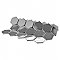 Metro Glossy 2" HexGray Porcelain Mosaic Tile - Sold Per Case of 10 - 8.20 square feet