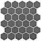 Metro Glossy 2" HexGray Porcelain Mosaic Tile - Sold Per Case of 10 - 8.20 square feet