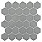 Metro Glossy 2" HexLight Gray Porcelain Mosaic Tile - Sold Per Case of 10 - 8.20 square feet