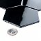 Metro Super 4" Hex Glossy Black 10" x 11-1/2" Porcelain Mosaic - Sold Per Case of 10 - 8.1 Square Feet Per Case