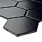 Metro Super 4" Hex Matte Black 10" x 11-1/2" Porcelain Mosaic - Sold Per Case of 10 - 8.1 Square Feet Per Case