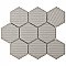 Metro Super 4" Hex Matte Black 10" x 11-1/2" Porcelain Mosaic - Sold Per Case of 10 - 8.1 Square Feet Per Case