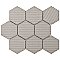 Metro Super 4" Hex Matte Black 10" x 11-1/2" Porcelain Mosaic - Sold Per Case of 10 - 8.1 Square Feet Per Case