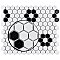 Metro Glossy White Hex with Heavy Flower 10-1/4" x 11-3/4" Porcelain Mosaic Tile - Sold Per Case of 10 - 8.65 Square Feet