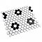 Metro Glossy White Hex with Heavy Flower 10-1/4" x 11-3/4" Porcelain Mosaic Tile - Sold Per Case of 10 - 8.65 Square Feet