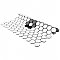 Metro 1" Hex Matte White Single Flower 11 7/8" x 10 1/4" Porcelain Mosaic Tile - Sold Per Case of 10 - 8.65 Square Feet