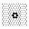 Metro 1" Hex Matte White Single Flower 11 7/8" x 10 1/4" Porcelain Mosaic Tile - Sold Per Case of 10 - 8.65 Square Feet