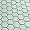 Metro 1" Hex Matte Light Green 10-1/4" x 11-7/8" Porcelain Mosaic Tile - Sold Per Case of 10 - 8.6 Sq. Ft.