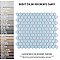 Metro Matte Light Blue 10-1/4" x 11-3/4" Hex Porcelain Mosaic - Sold Per Case of 10 - 8.5 Square Feet Per Case
