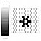 Metro Hex 1" Matte White Snowflake 10-1/4" x 11-7/8" Porcelain Mosaic Tile - Sold Per Case of 10 - 8.65 Square Feet