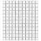 Metro 1" Square Matte White 10-3/4" x 11-3/4" Porcelain Mosaic Tile - Sold Per Case of 10 - 9 Square Feet
