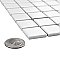 Metro 1" Square Matte White 10-3/4" x 11-3/4" Porcelain Mosaic Tile - Sold Per Case of 10 - 9 Square Feet