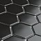 Metro 2" Hex Matte Black Porcelain Mosaic - Per Case of 10 - 9.96 Square Feet