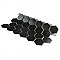 Metro 2" Hex Matte Black Porcelain Mosaic - Per Case of 10 - 9.96 Square Feet