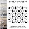 Metro 1" Hex Glossy White With Black Dot Porcelain Mosaic Tile - Per Case of 10 - 8.5 Square Feet