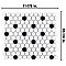 Metro 1" Hex Glossy White With Black Dot Porcelain Mosaic Tile - Per Case of 10 - 8.5 Square Feet