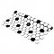 Metro 1" Hex Glossy White With Black Dot Porcelain Mosaic Tile - Per Case of 10 - 8.5 Square Feet