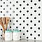 Metro 1" Hex Glossy White With Black Dot Porcelain Mosaic Tile - Per Case of 10 - 8.5 Square Feet