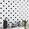 Metro 1" Hex Glossy White With Black Dot Porcelain Mosaic Tile - Per Case of 10 - 8.5 Square Feet