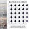 Metro Octagon M White w/Cobalt Dot 11-1/2" x 11-1/2" Porcelain Mosaic Tile - Sold Per Case of 10 - 9.4 Sq. Ft.