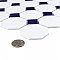 Metro Octagon M White w/Cobalt Dot 11-1/2" x 11-1/2" Porcelain Mosaic Tile - Sold Per Case of 10 - 9.4 Sq. Ft.